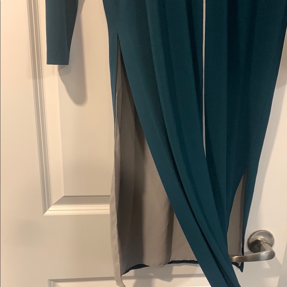 Elegant Vintage Teal Tunic Dress - Picture 5 of 8